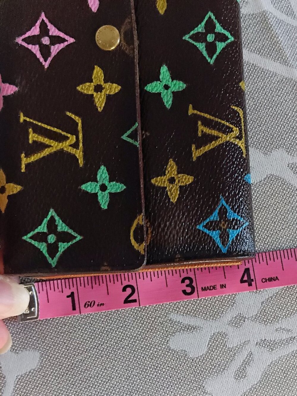 ✨ CUSTOM One of a Kind Hand-Painted Authentic Louis Vuitton Monogram Wallet ✨ - Picture 16 of 16